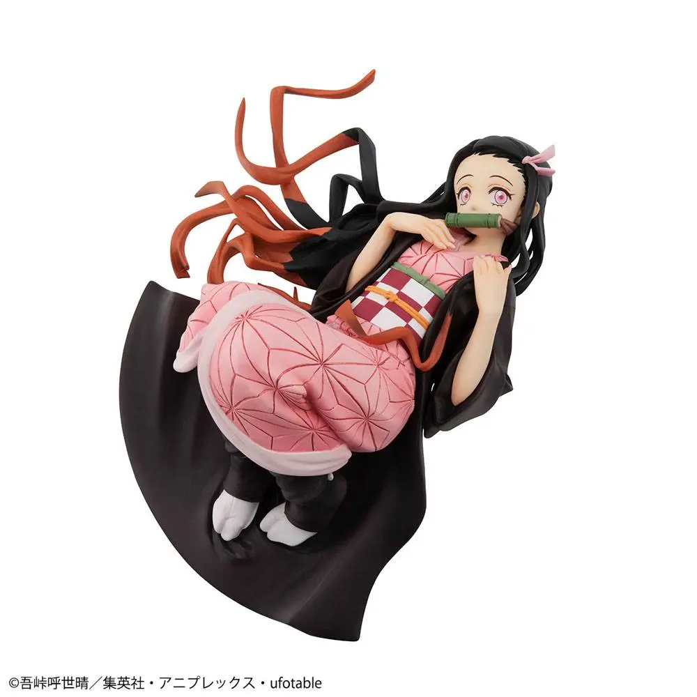 Demon Slayer Kimetsu no Yaiba G.E.M. Nezuko Ver. 2 Palm Size Edition PVC szobor figura 12 cm termékfotó