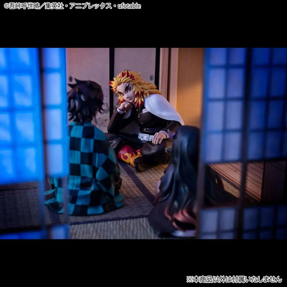 Demon Slayer Kimetsu no Yaiba G.E.M. Rengoku Palm Size Edition Deluxe PVC szobor figura 9 cm termékfotó
