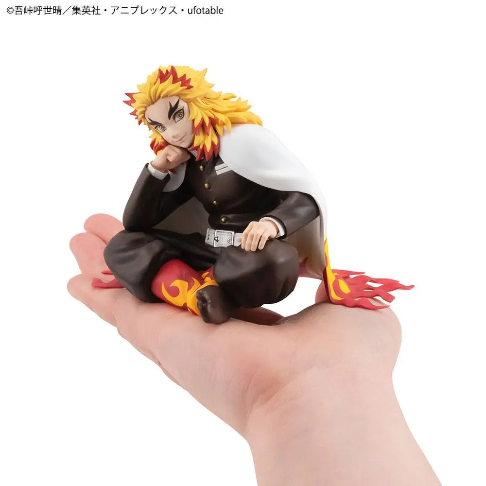 Demon Slayer Kimetsu no Yaiba G.E.M. Rengoku Palm Size PVC szobor figura 9 cm termékfotó