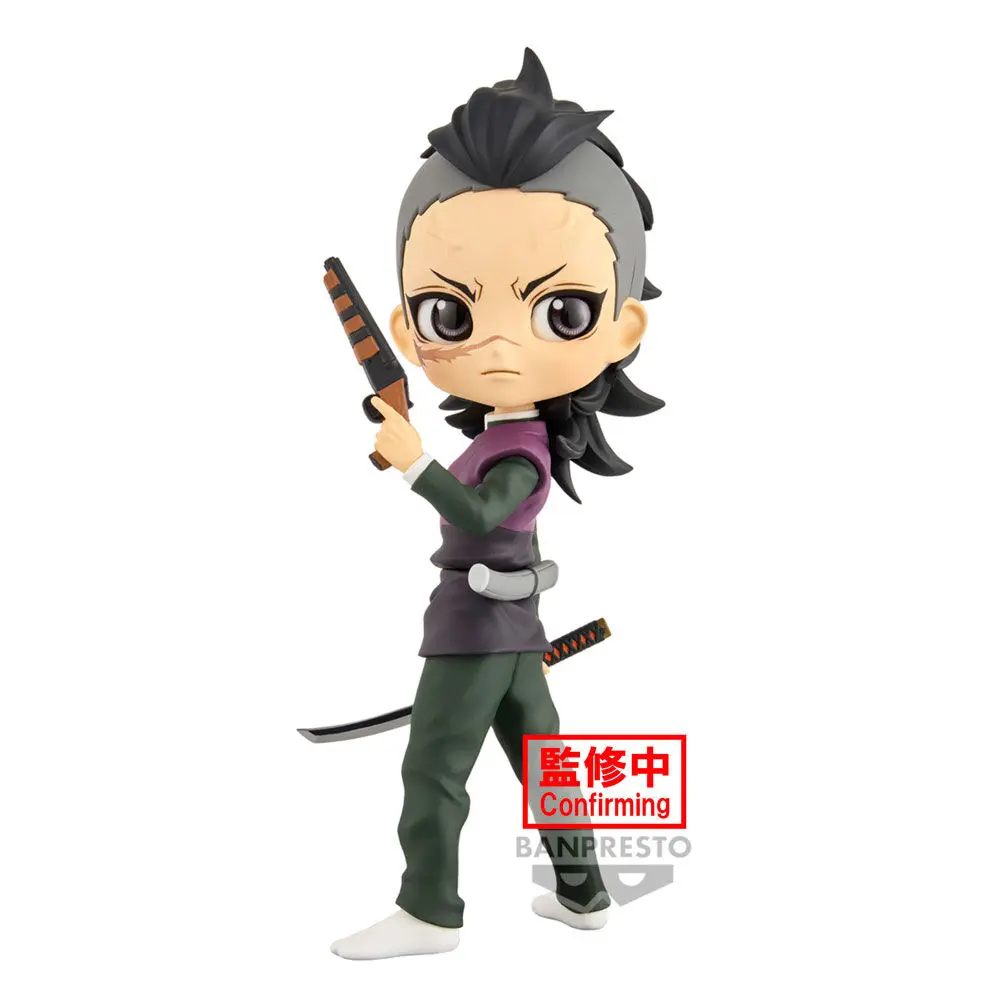 Demon Slayer Kimetsu no Yaiba Genya Shinazugawa Q posket figura 14cm termékfotó