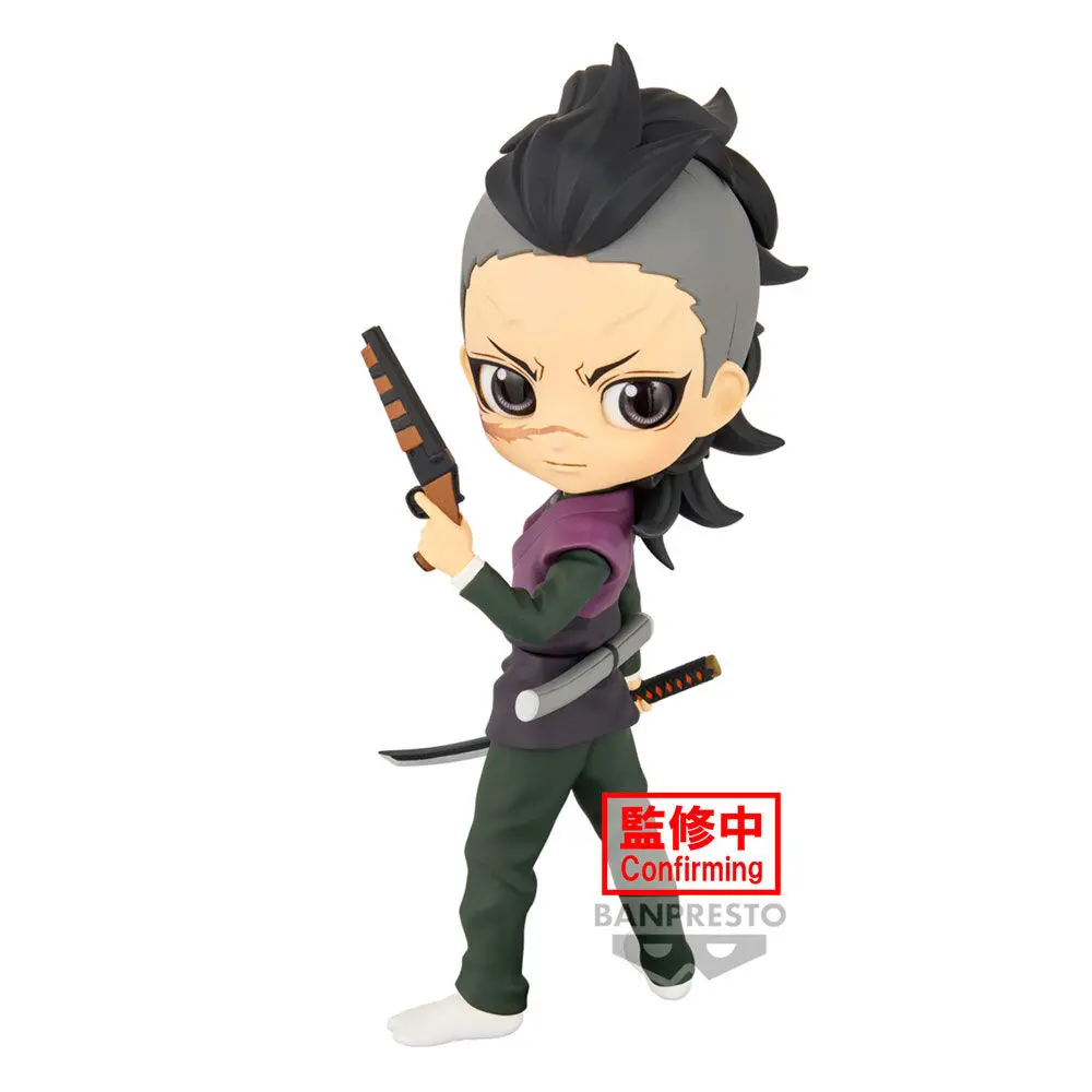 Demon Slayer Kimetsu no Yaiba Genya Shinazugawa Q posket figura 14cm termékfotó