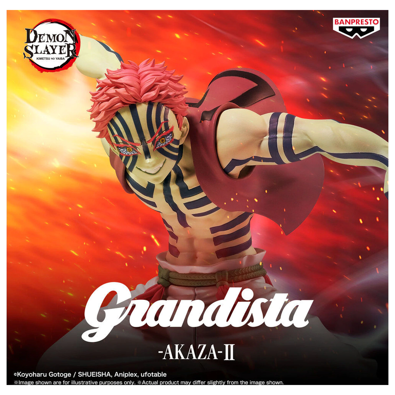 Demon Slayer Kimetsu no Yaiba Grandista Akaza II figura 23cm termékfotó