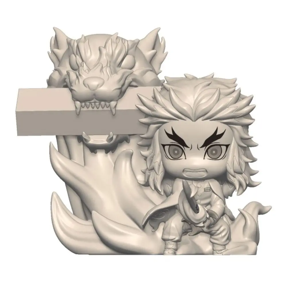 Demon Slayer: Kimetsu no Yaiba Hold Rengoku Kyojuro PVC szobor figura 8 cm termékfotó