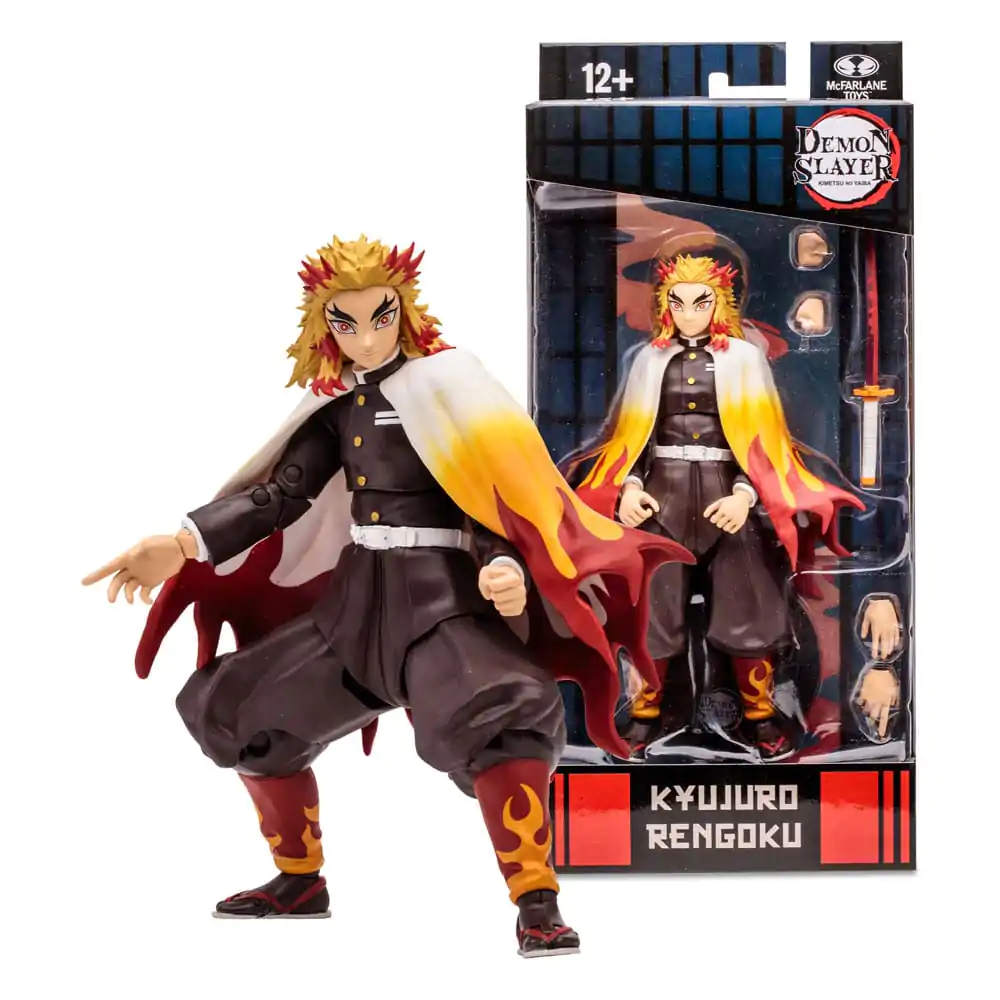 Demon Slayer: Kimetsu no Yaiba Kyojuro Rengoku akciófigura 18 cm termékfotó