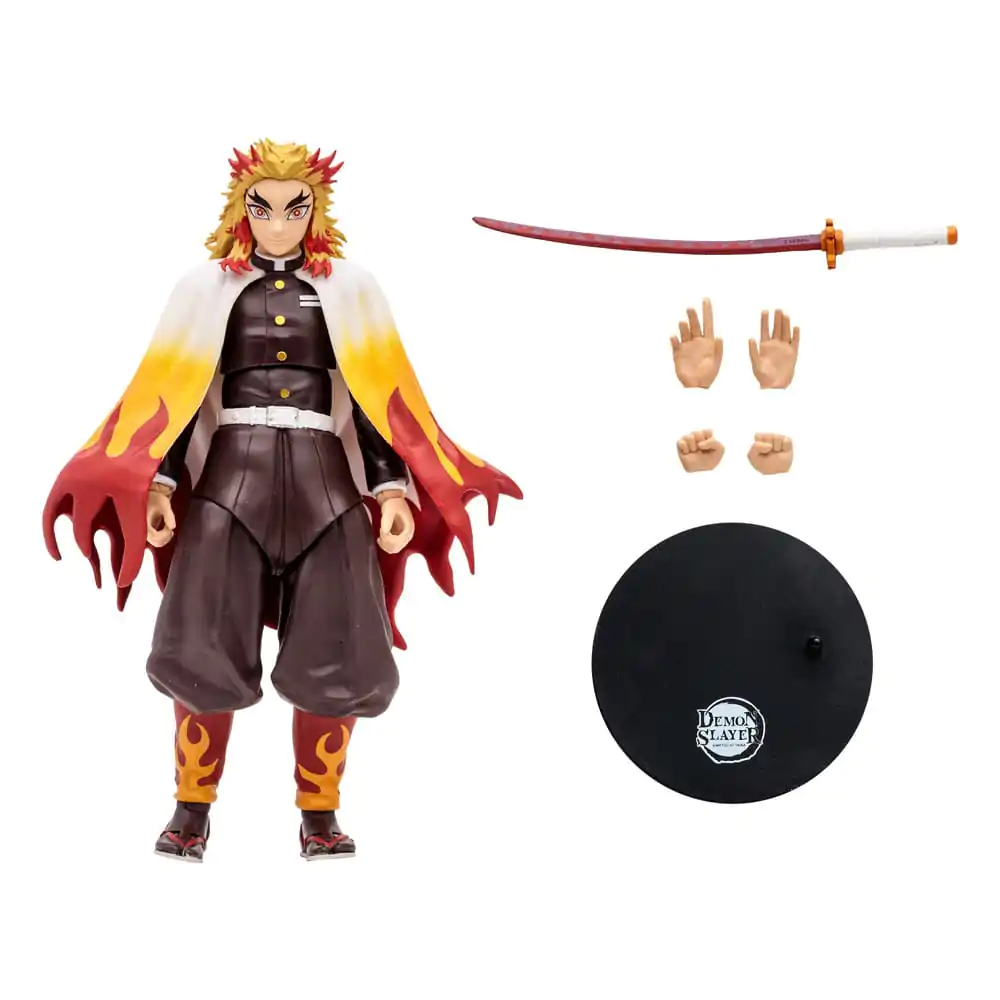 Demon Slayer: Kimetsu no Yaiba Kyojuro Rengoku akciófigura 18 cm termékfotó