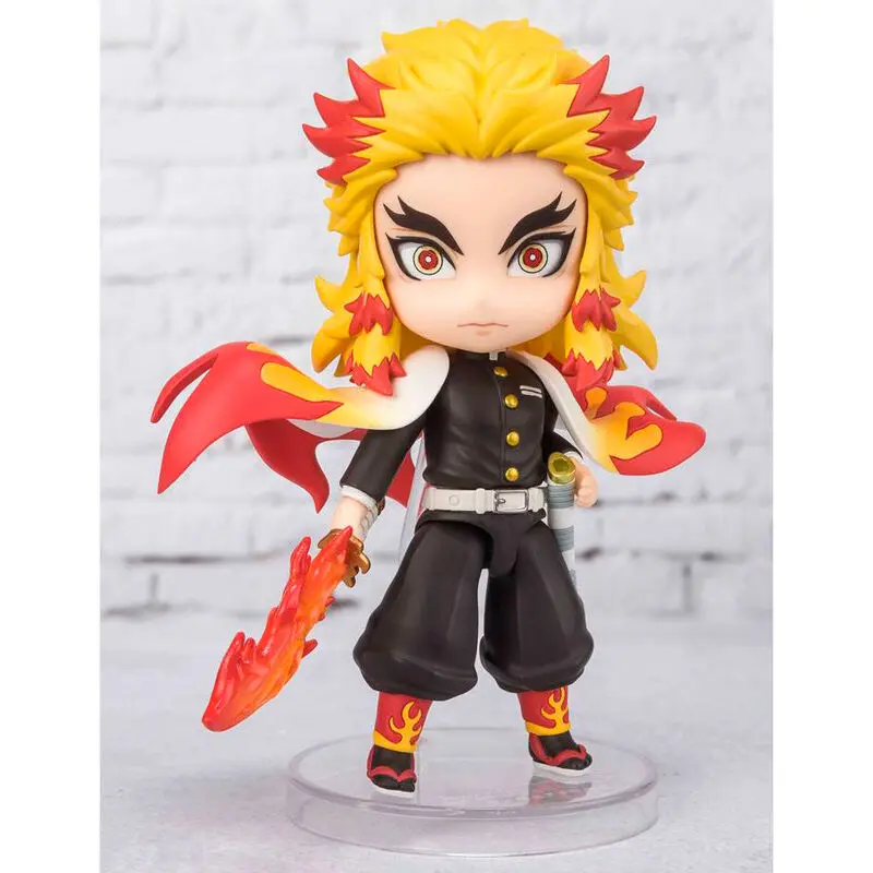 Demon Slayer Kimetsu no Yaiba Kyojuro Rengoku Flame Breathing Figuarts Mini figura 9cm termékfotó
