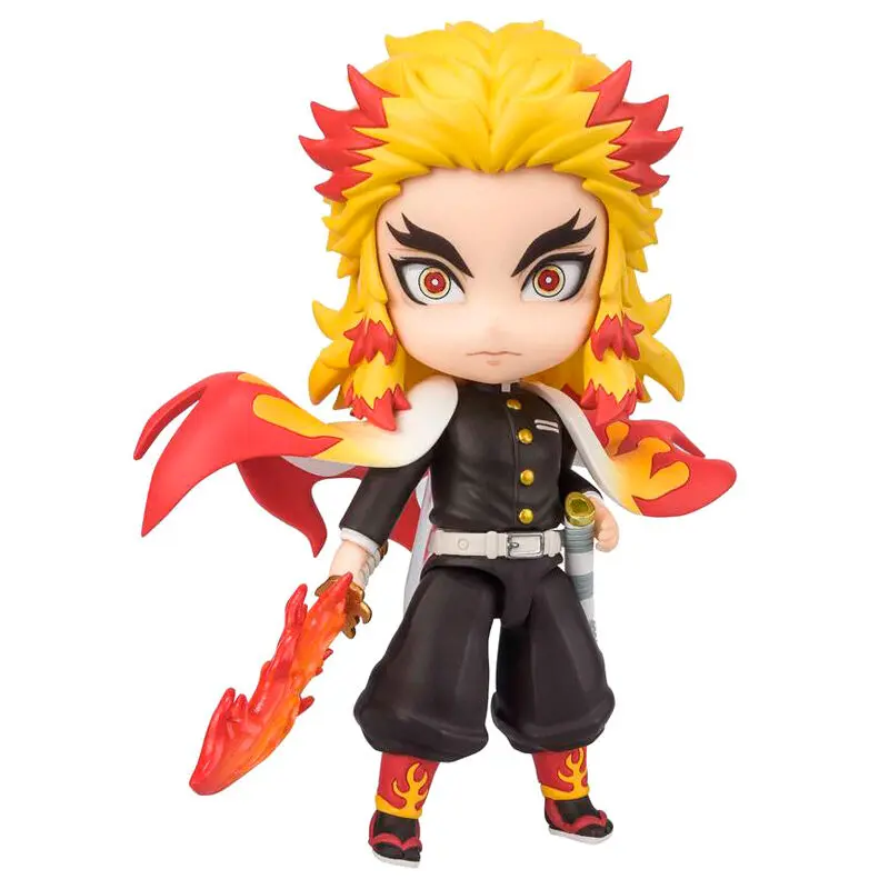 Demon Slayer Kimetsu no Yaiba Kyojuro Rengoku Flame Breathing Figuarts Mini figura 9cm termékfotó