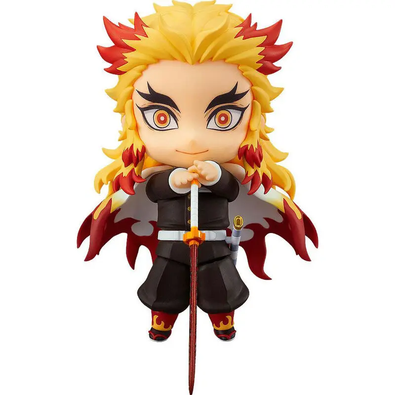 Demon Slayer Kimetsu No Yaiba Kyojuro Rengoku Nendoroid figura 10cm termékfotó