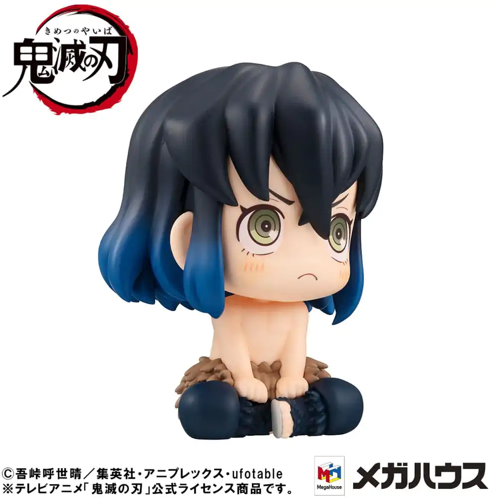 Demon Slayer: Kimetsu no Yaiba Look Up Inosuke Hashibira Bossy Ver. PVC szobor figura 11 cm termékfotó