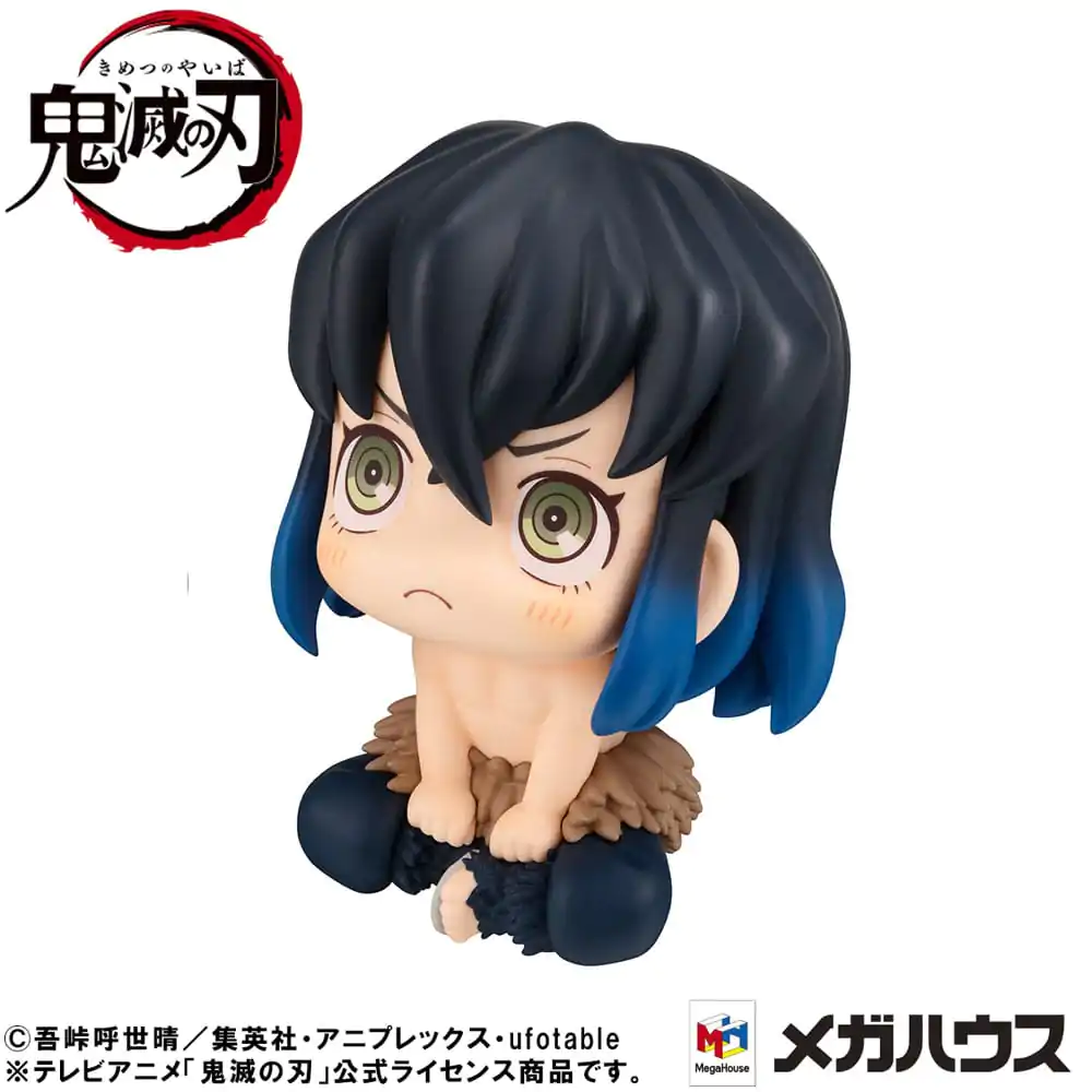 Demon Slayer: Kimetsu no Yaiba Look Up Inosuke Hashibira Bossy Ver. PVC szobor figura 11 cm termékfotó