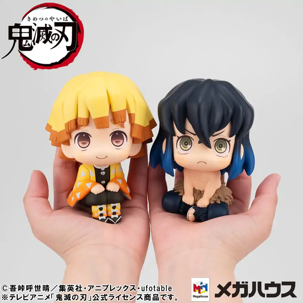 Demon Slayer: Kimetsu no Yaiba Look Up Inosuke Hashibira Bossy Ver. PVC szobor figura 11 cm termékfotó