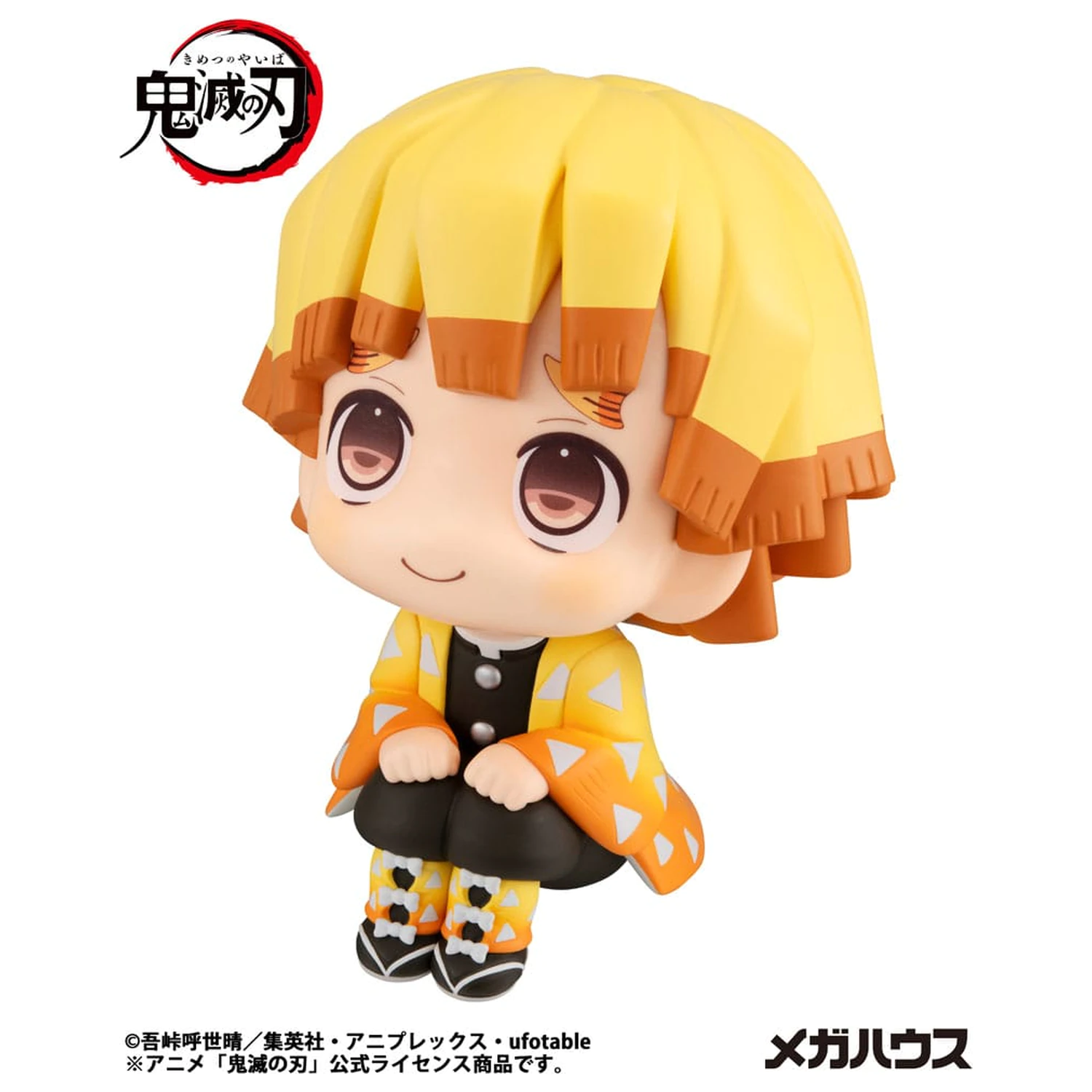 Demon Slayer Kimetsu no Yaiba Look Up PVC szobor figura Zenitsu Agatsuma Smile Ver. 11 cm  termékfotó