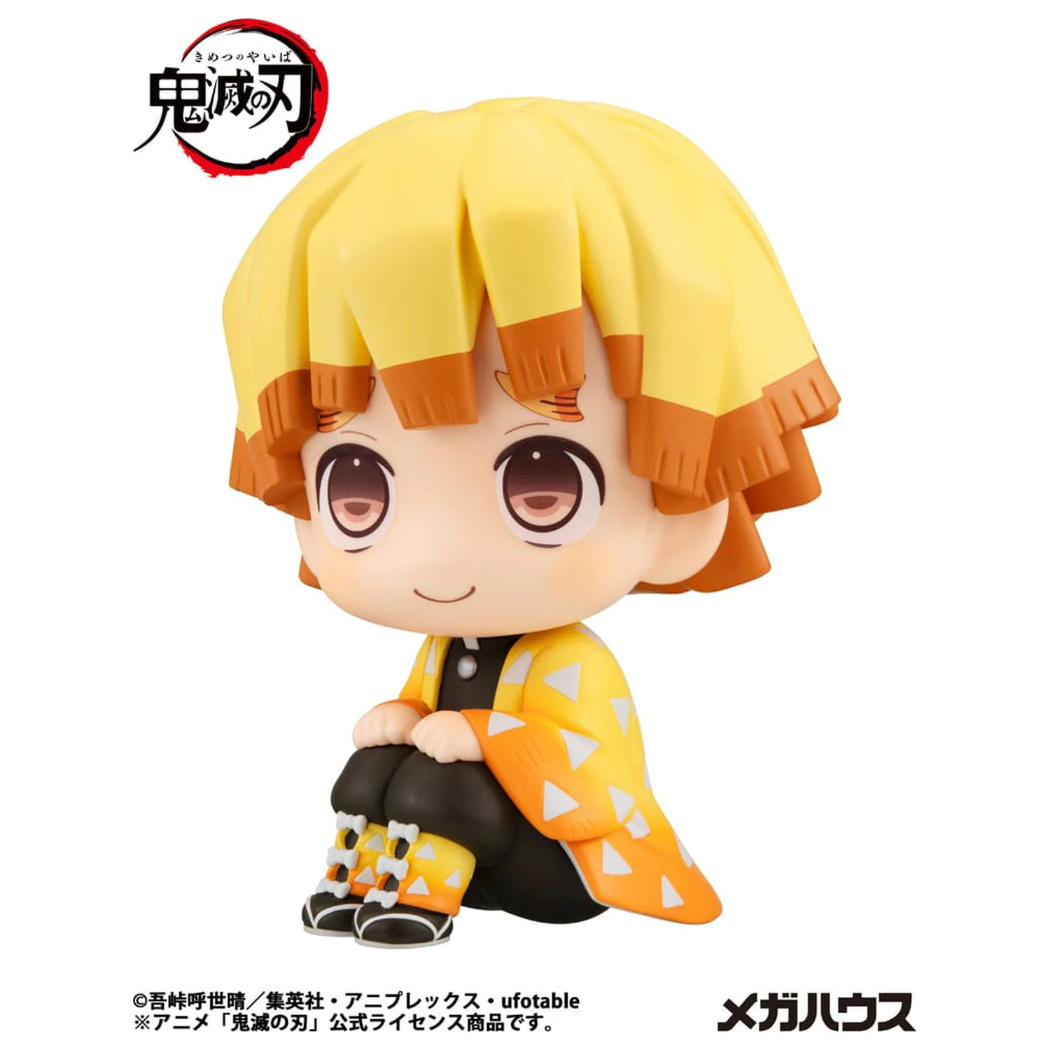 Demon Slayer Kimetsu no Yaiba Look Up PVC szobor figura Zenitsu Agatsuma Smile Ver. 11 cm  termékfotó