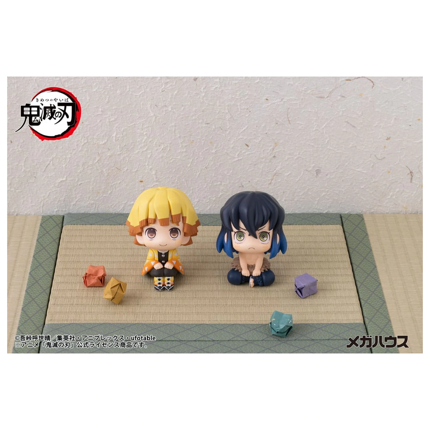 Demon Slayer Kimetsu no Yaiba Look Up PVC szobor figura Zenitsu Agatsuma Smile Ver. 11 cm  termékfotó