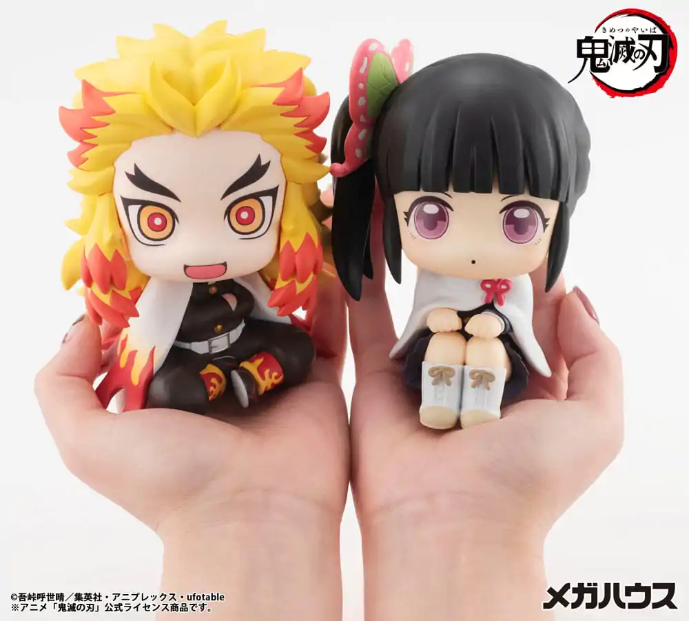 Demon Slayer Kimetsu no Yaiba Look Up Rengoku Kyojuro PVC szobor figura 11 cm termékfotó