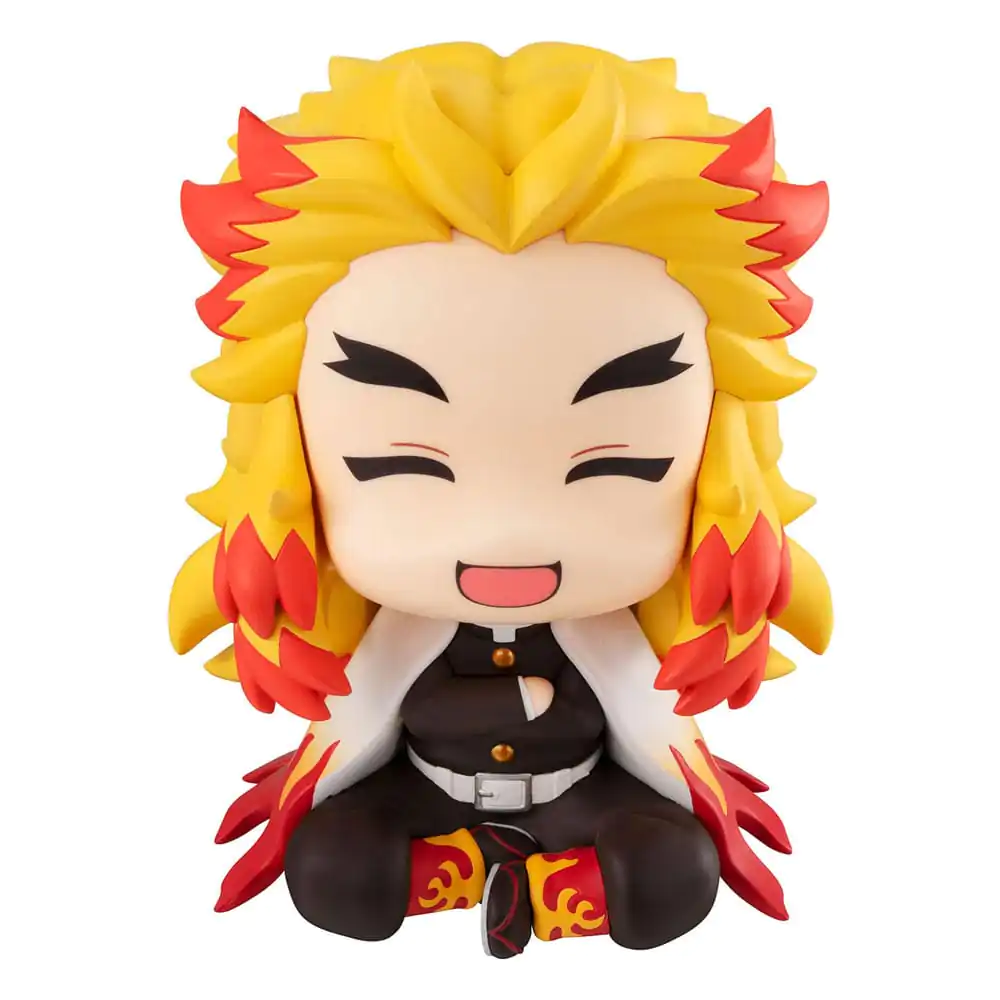 Demon Slayer: Kimetsu no Yaiba Look Up Rengoku Kyoujurou Smile Ver. PVC szobor figura 11 cm termékfotó