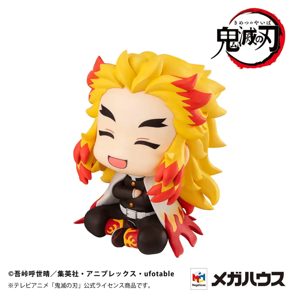 Demon Slayer: Kimetsu no Yaiba Look Up Rengoku Kyoujurou Smile Ver. PVC szobor figura 11 cm (with gift) termékfotó