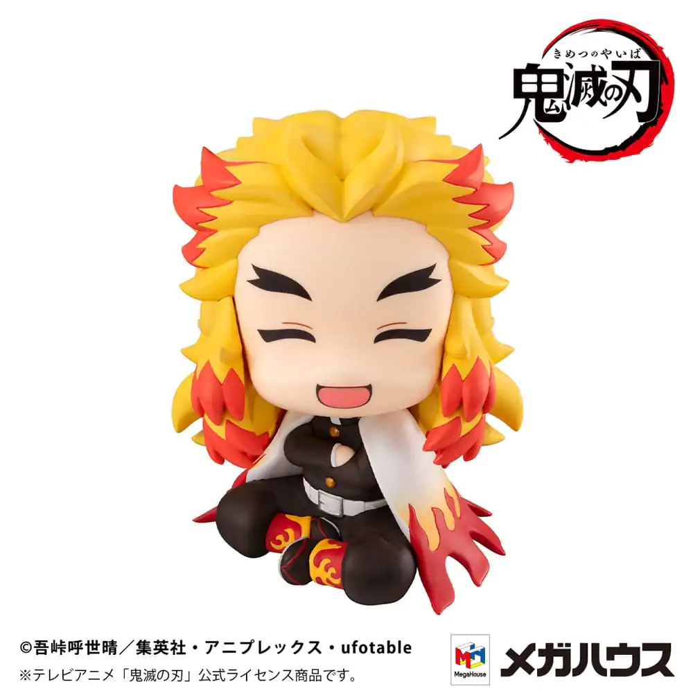 Demon Slayer: Kimetsu no Yaiba Look Up Rengoku Kyoujurou Smile Ver. PVC szobor figura 11 cm (with gift) termékfotó