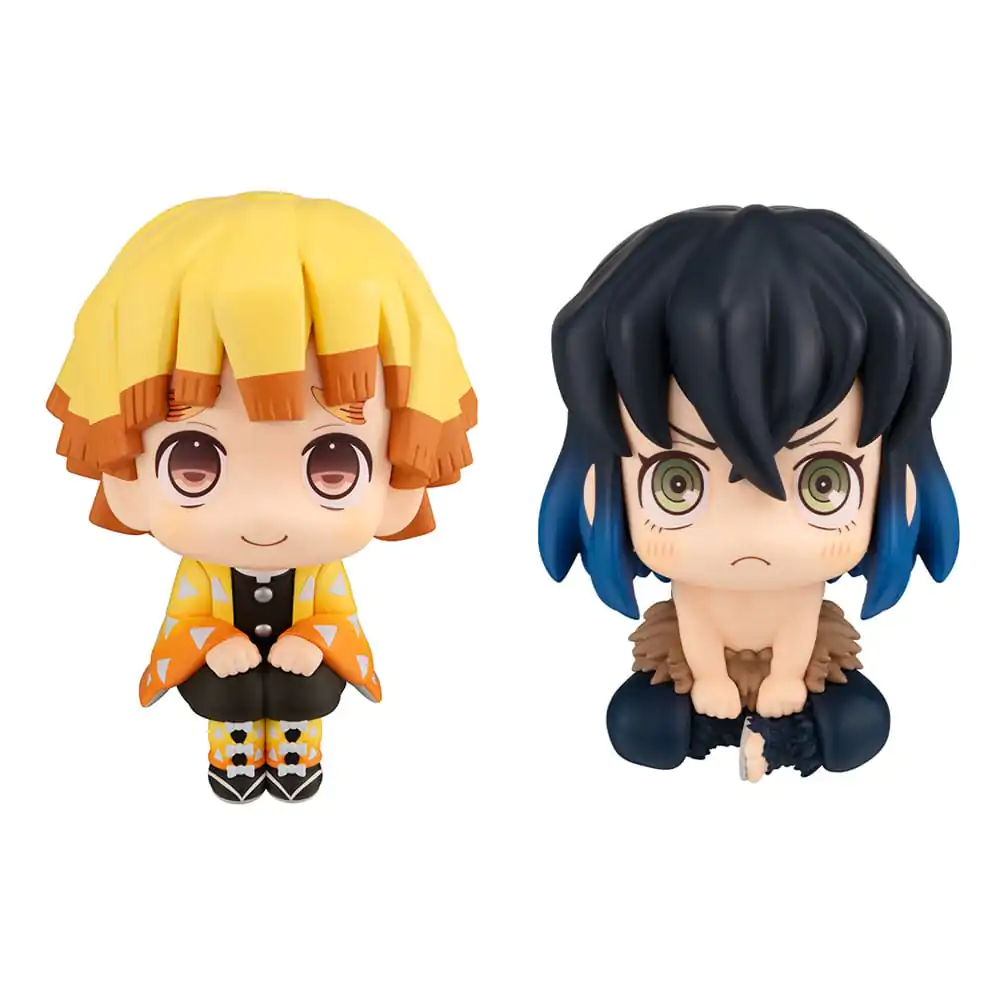 Demon Slayer: Kimetsu no Yaiba Look Up Zenitsu Agatsuma Smile Ver. & Inosuke Hashibira Bossy Ver. PVC szobor figura 11 cm (with gift) termékfotó