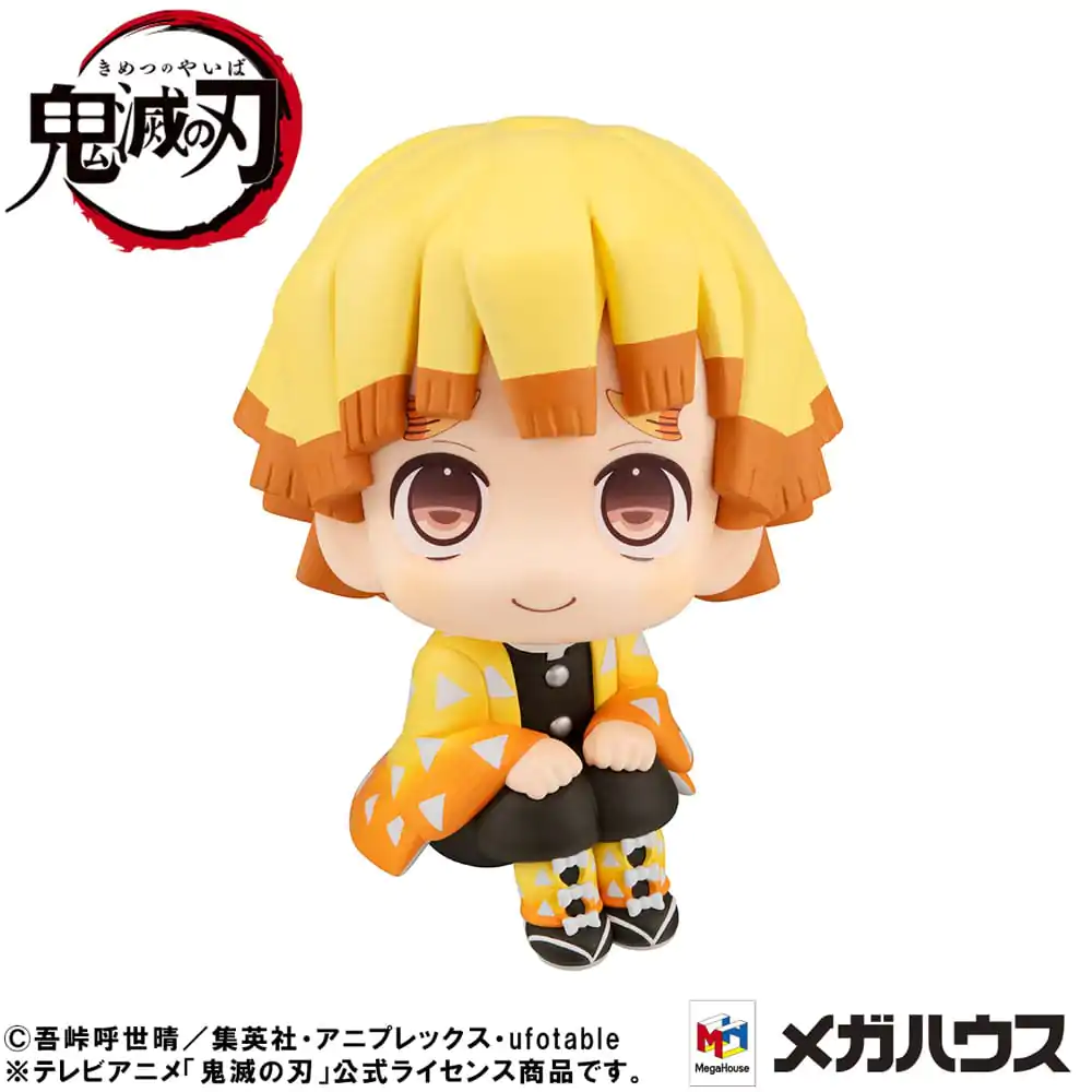 Demon Slayer: Kimetsu no Yaiba Look Up Zenitsu Agatsuma Smile Ver. PVC szobor figura 11 cm termékfotó