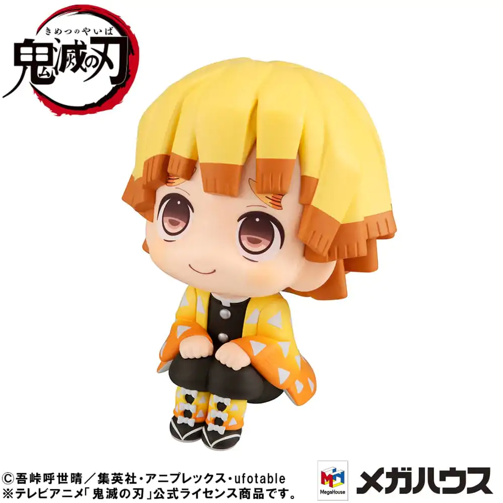 Demon Slayer: Kimetsu no Yaiba Look Up Zenitsu Agatsuma Smile Ver. PVC szobor figura 11 cm termékfotó