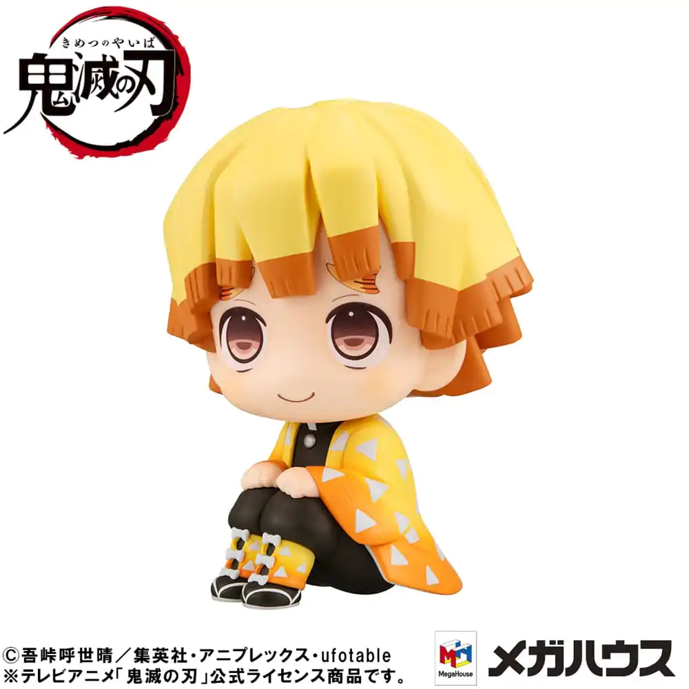 Demon Slayer: Kimetsu no Yaiba Look Up Zenitsu Agatsuma Smile Ver. PVC szobor figura 11 cm termékfotó