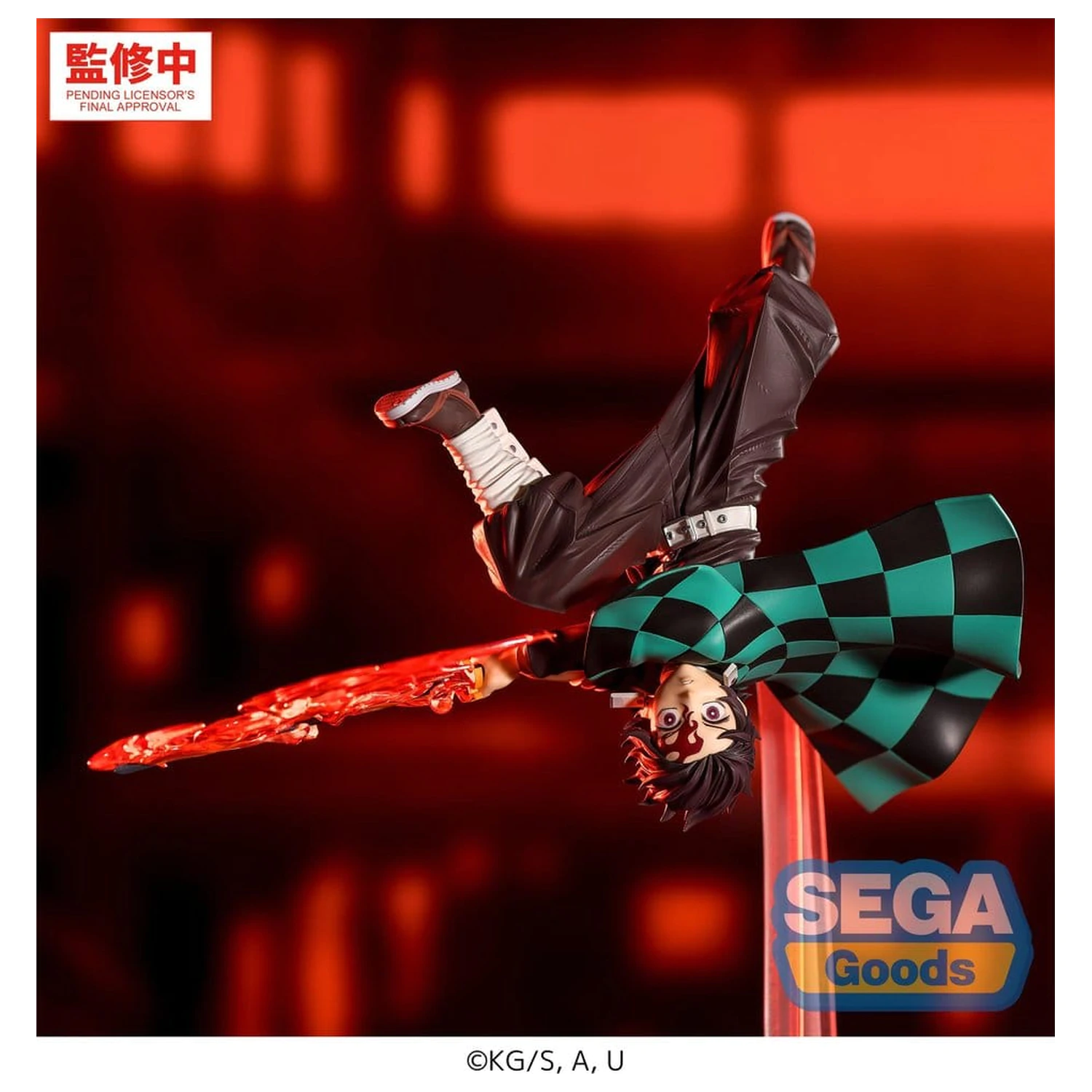 Demon Slayer: Kimetsu no Yaiba Luminasta Tanjiro Kamado Hinokami Kagura Setting Sun Transformation PVC figura 15 cm termékfotó