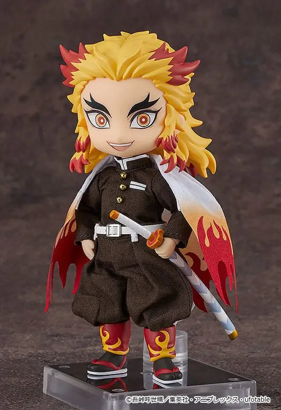 Demon Slayer: Kimetsu no Yaiba Nendoroid Doll figura Kyojuro Rengoku 10 cm termékfotó