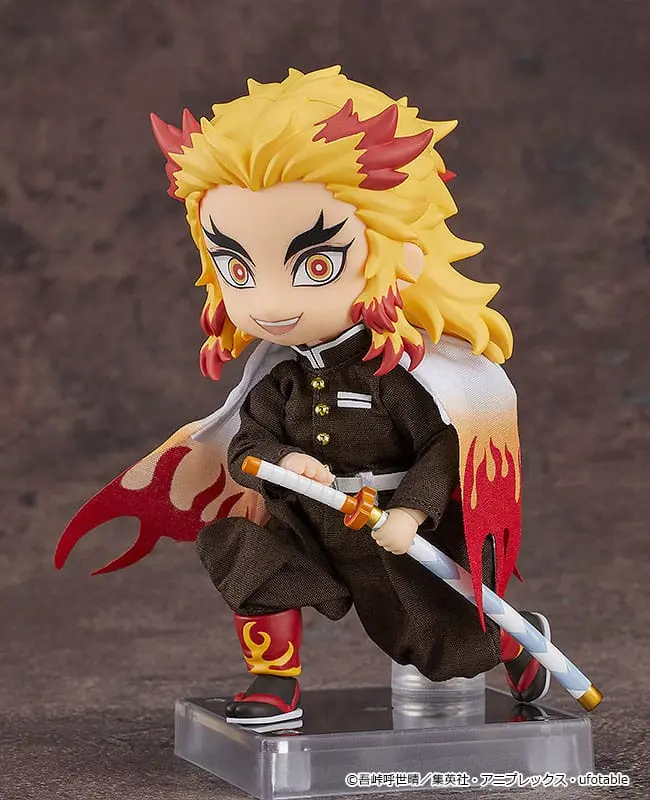 Demon Slayer: Kimetsu no Yaiba Nendoroid Doll figura Kyojuro Rengoku 10 cm termékfotó