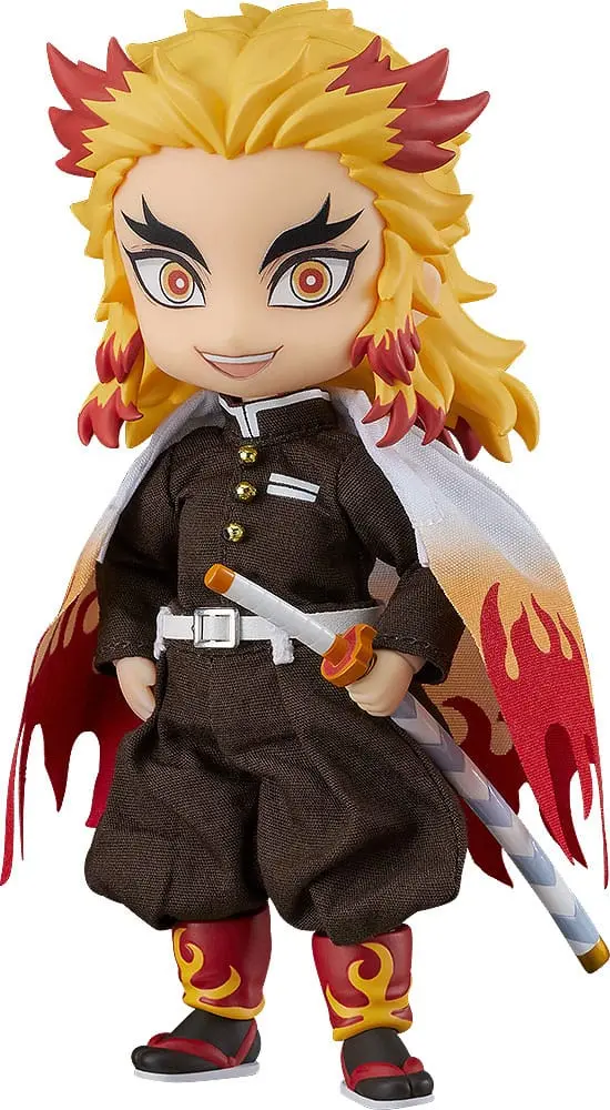 Demon Slayer: Kimetsu no Yaiba Nendoroid Doll figura Kyojuro Rengoku 10 cm termékfotó