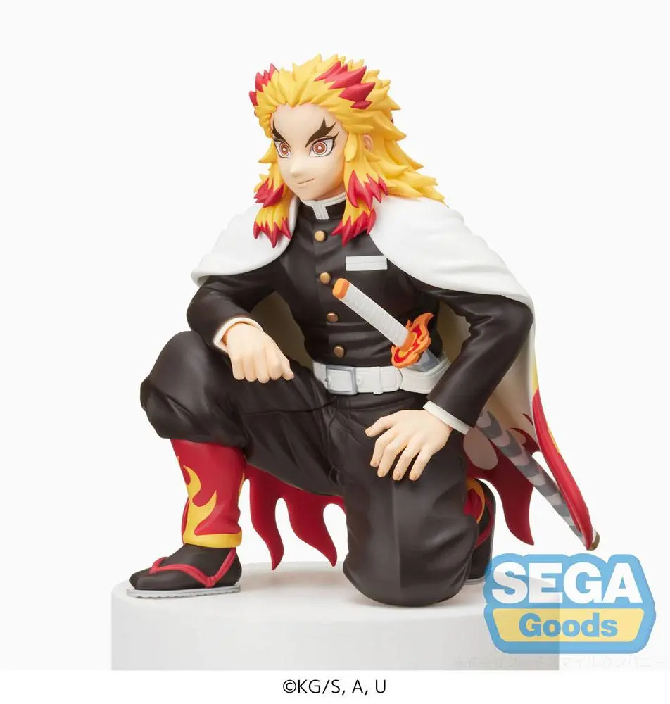 Demon Slayer: Kimetsu no Yaiba PM Perching Kyojuro Rengoku (Hashira Meeting) PVC szobor figura 12 cm termékfotó