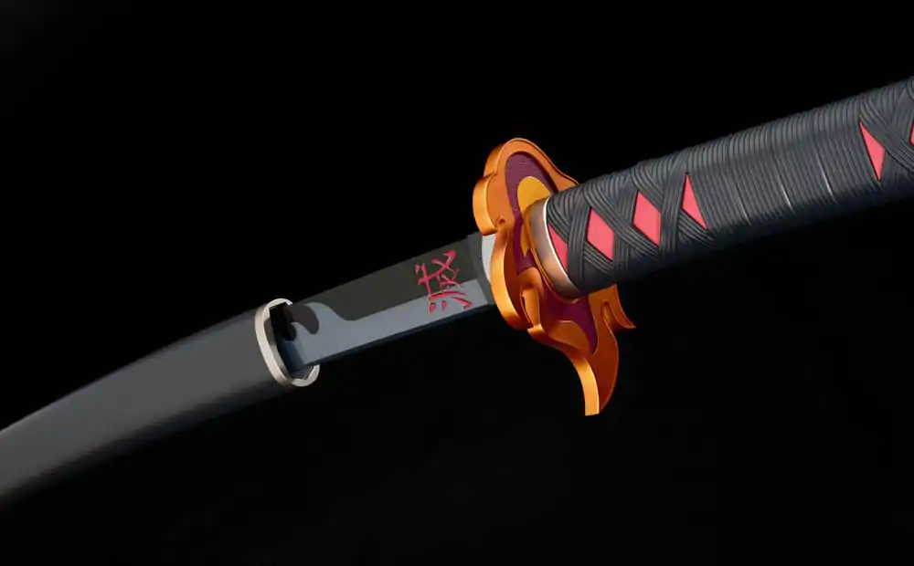 Demon Slayer: Kimetsu no Yaiba Proplica replika 1/1 Nichirin Sword (Tanjiro Kamado) Kyojuro Rengoku´s Sword Gueard Ver. 88 cm termékfotó