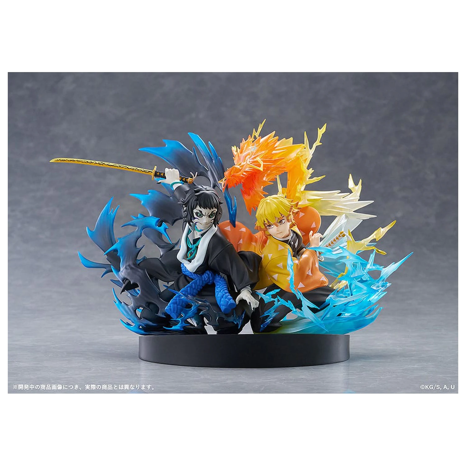 Demon Slayer: Kimetsu no Yaiba PVC szobor figura Zenitsu Agatsuma & Kaigaku 15 cm  termékfotó