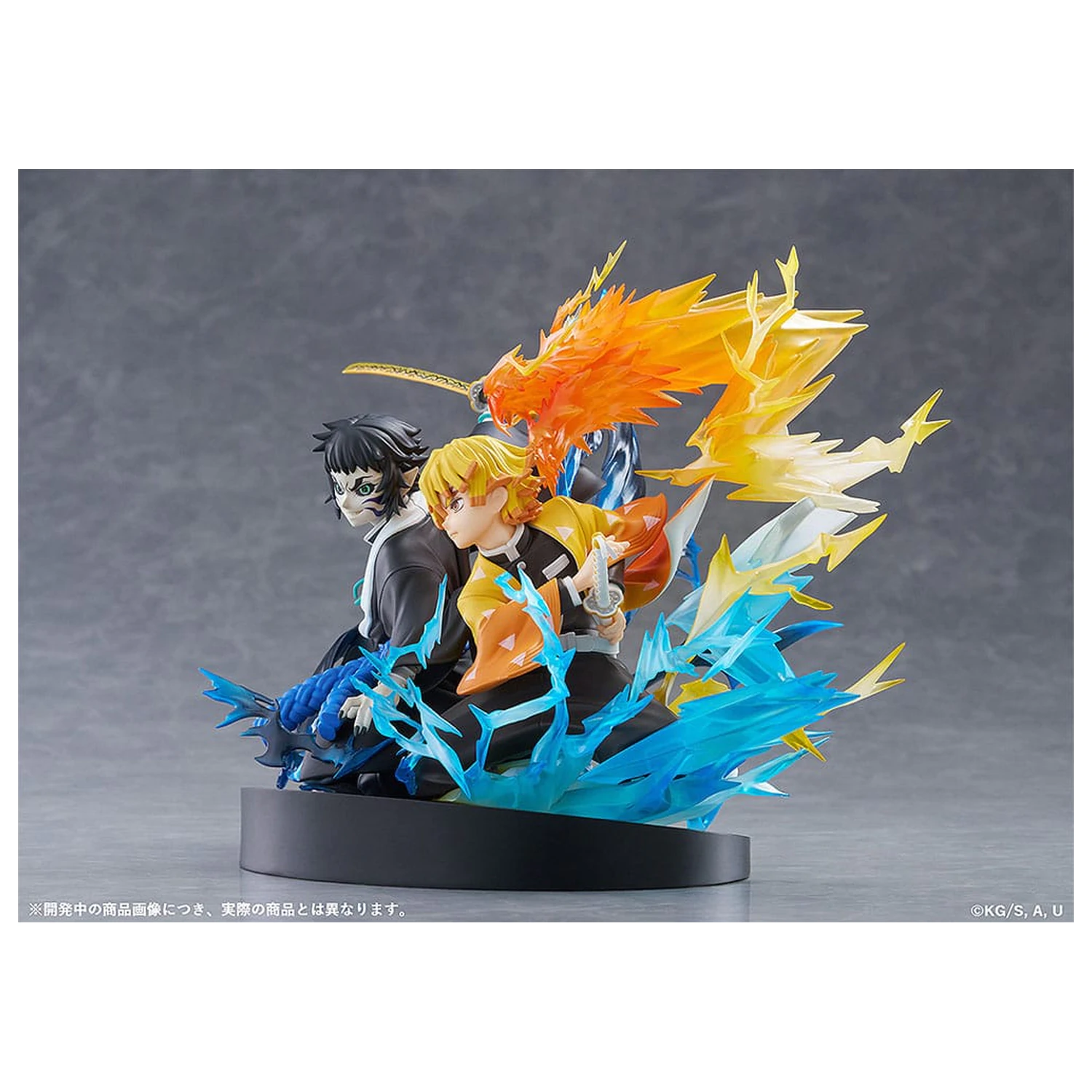 Demon Slayer: Kimetsu no Yaiba PVC szobor figura Zenitsu Agatsuma & Kaigaku 15 cm  termékfotó