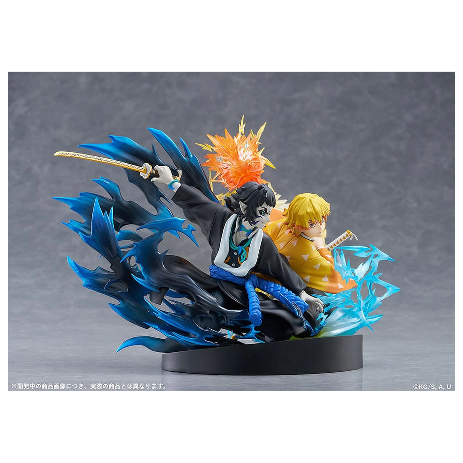 Demon Slayer: Kimetsu no Yaiba PVC szobor figura Zenitsu Agatsuma & Kaigaku 15 cm  termékfotó
