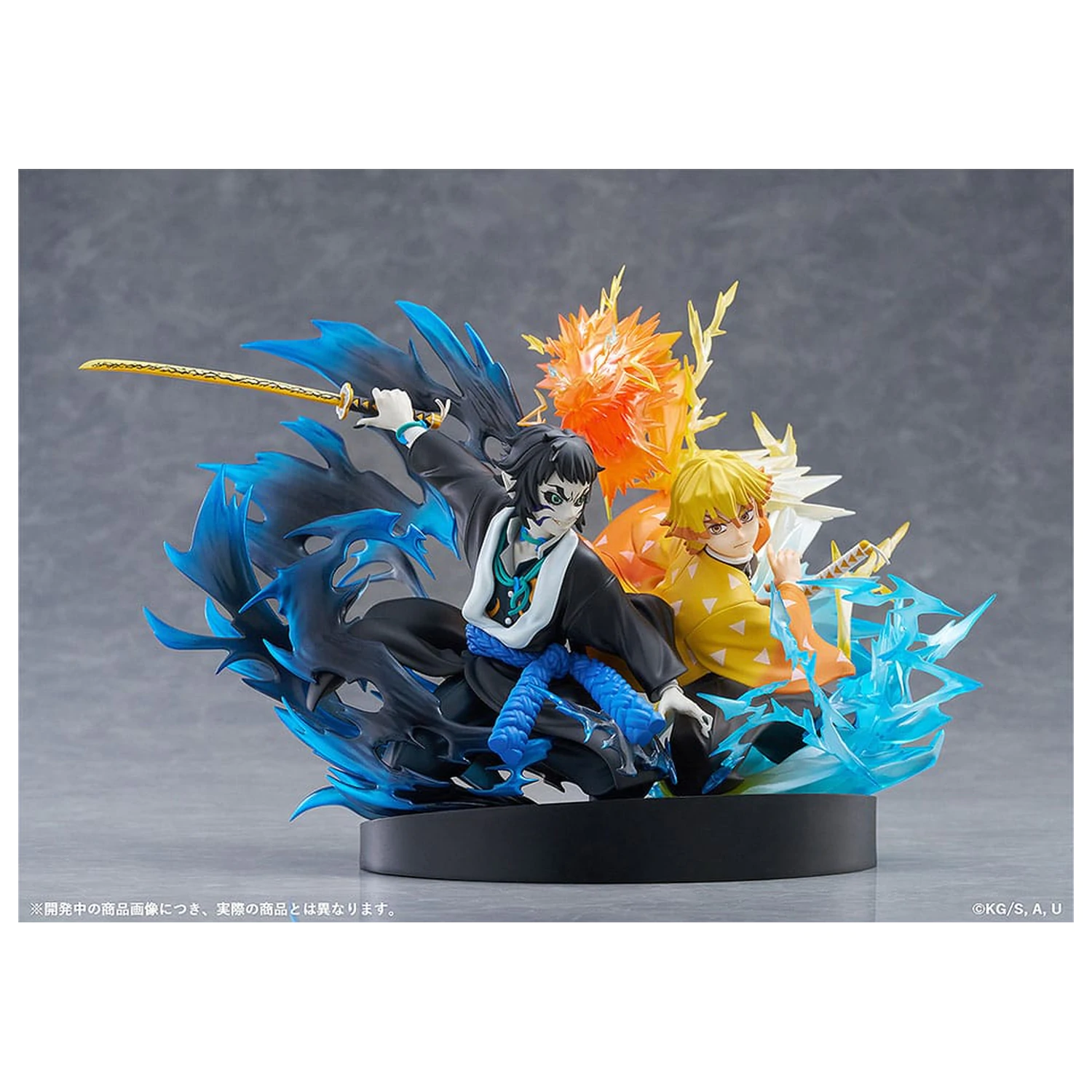 Demon Slayer: Kimetsu no Yaiba PVC szobor figura Zenitsu Agatsuma & Kaigaku 15 cm  termékfotó