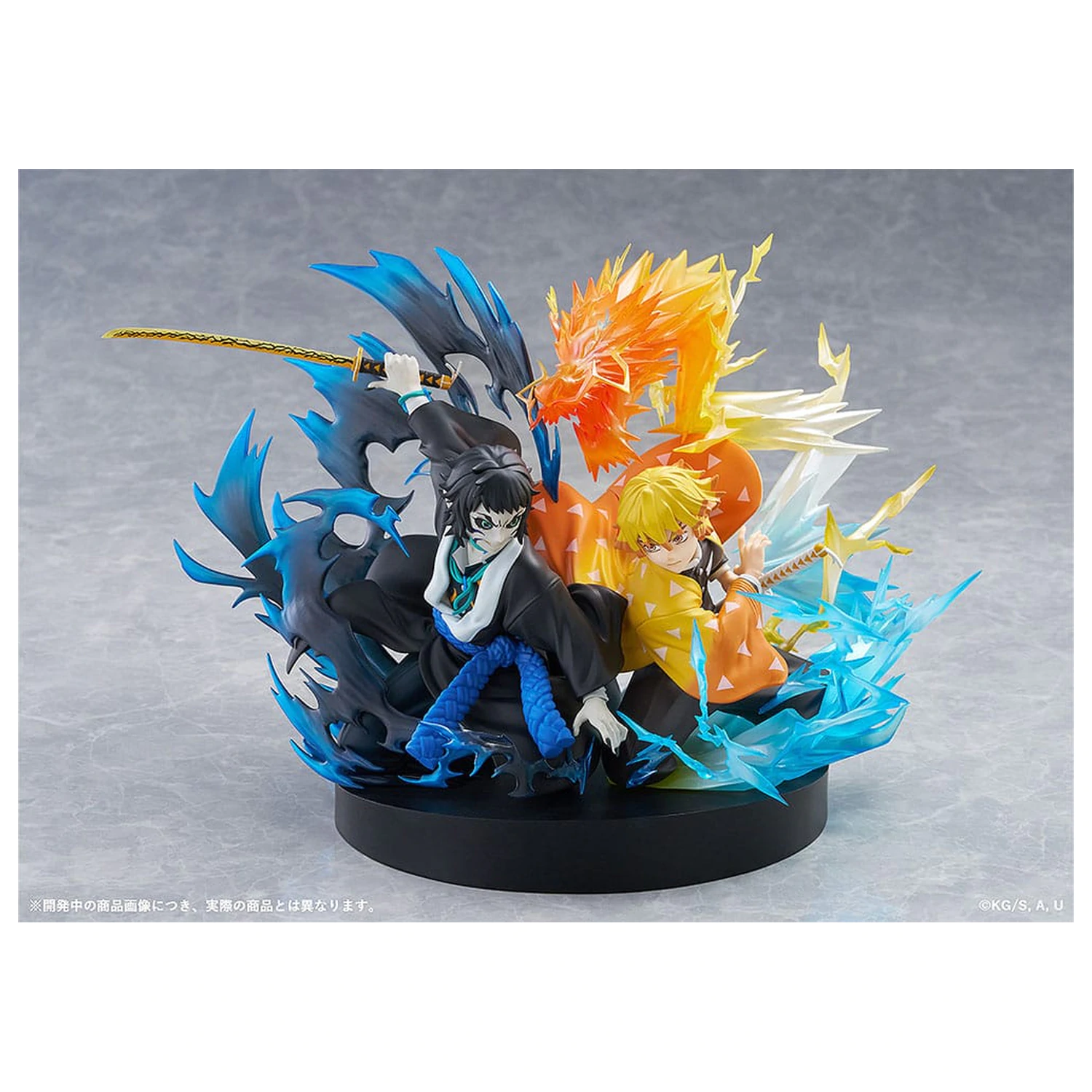 Demon Slayer: Kimetsu no Yaiba PVC szobor figura Zenitsu Agatsuma & Kaigaku 15 cm  termékfotó