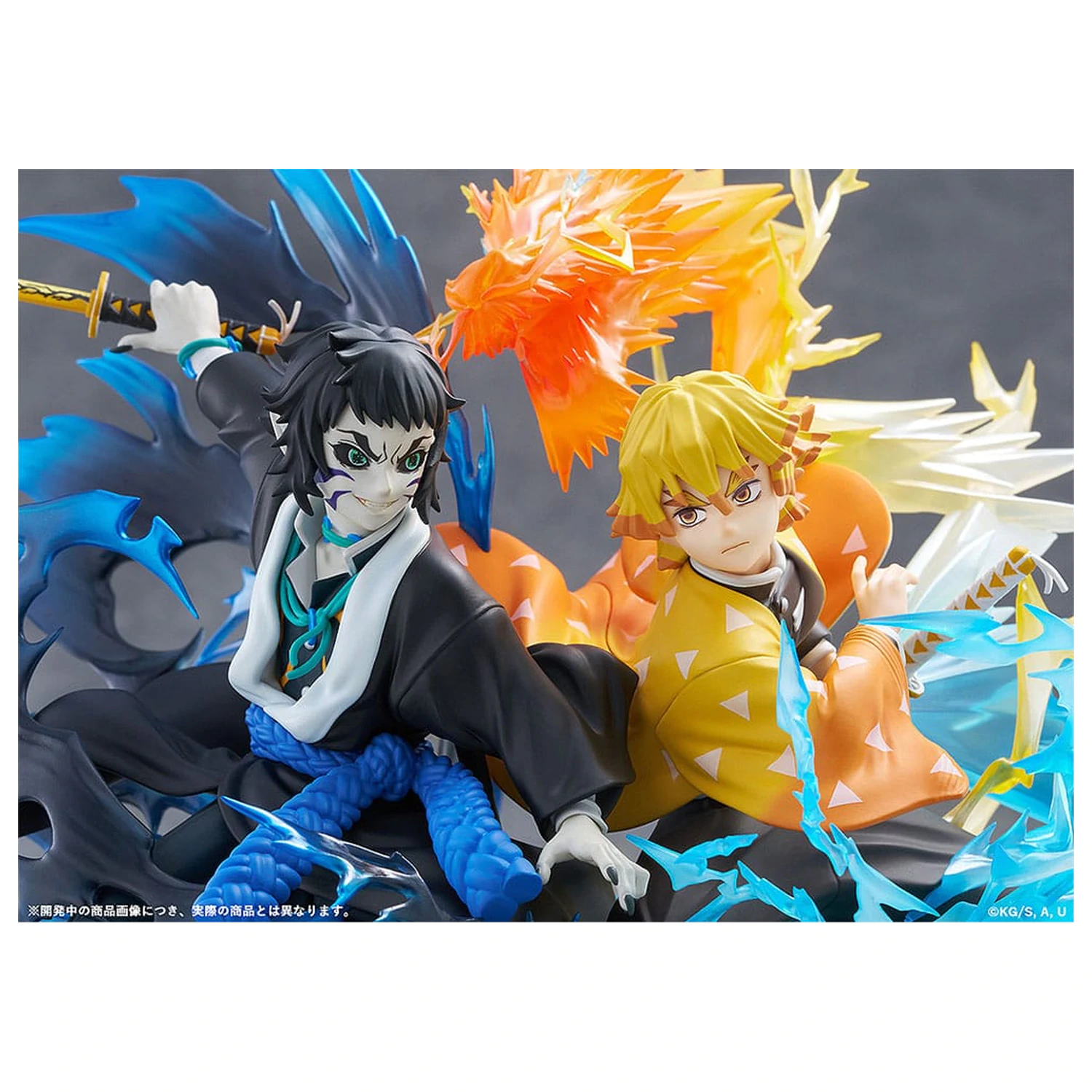 Demon Slayer: Kimetsu no Yaiba PVC szobor figura Zenitsu Agatsuma & Kaigaku 15 cm  termékfotó