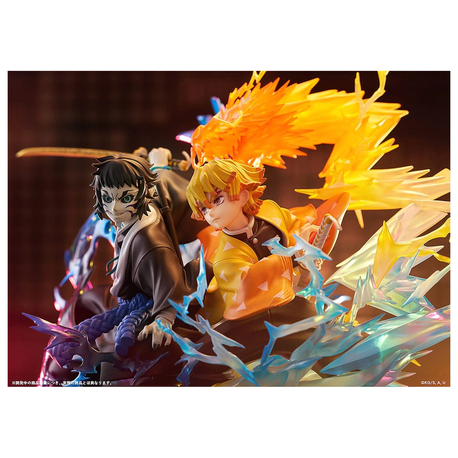 Demon Slayer: Kimetsu no Yaiba PVC szobor figura Zenitsu Agatsuma & Kaigaku 15 cm  termékfotó