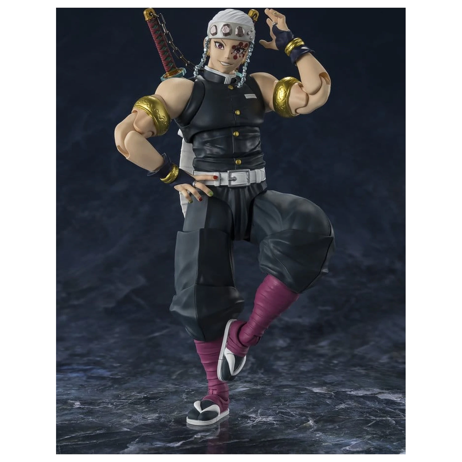 Demon Slayer: Kimetsu no Yaiba S.H.Figuarts akciófigura Uzui Tengen 17 cm termékfotó
