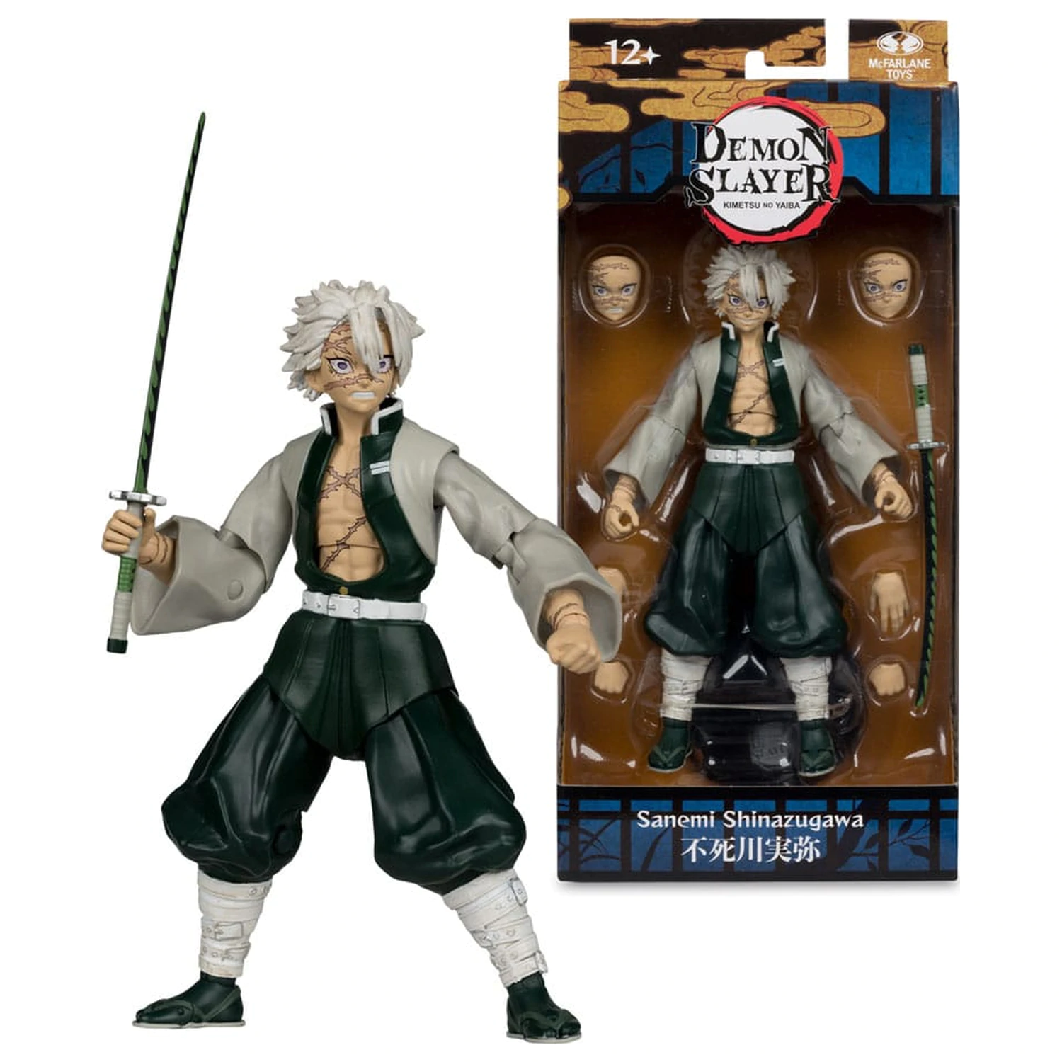 Demon Slayer: Kimetsu no Yaiba Sanemi Shinazugawa akciófigura 17 cm termékfotó