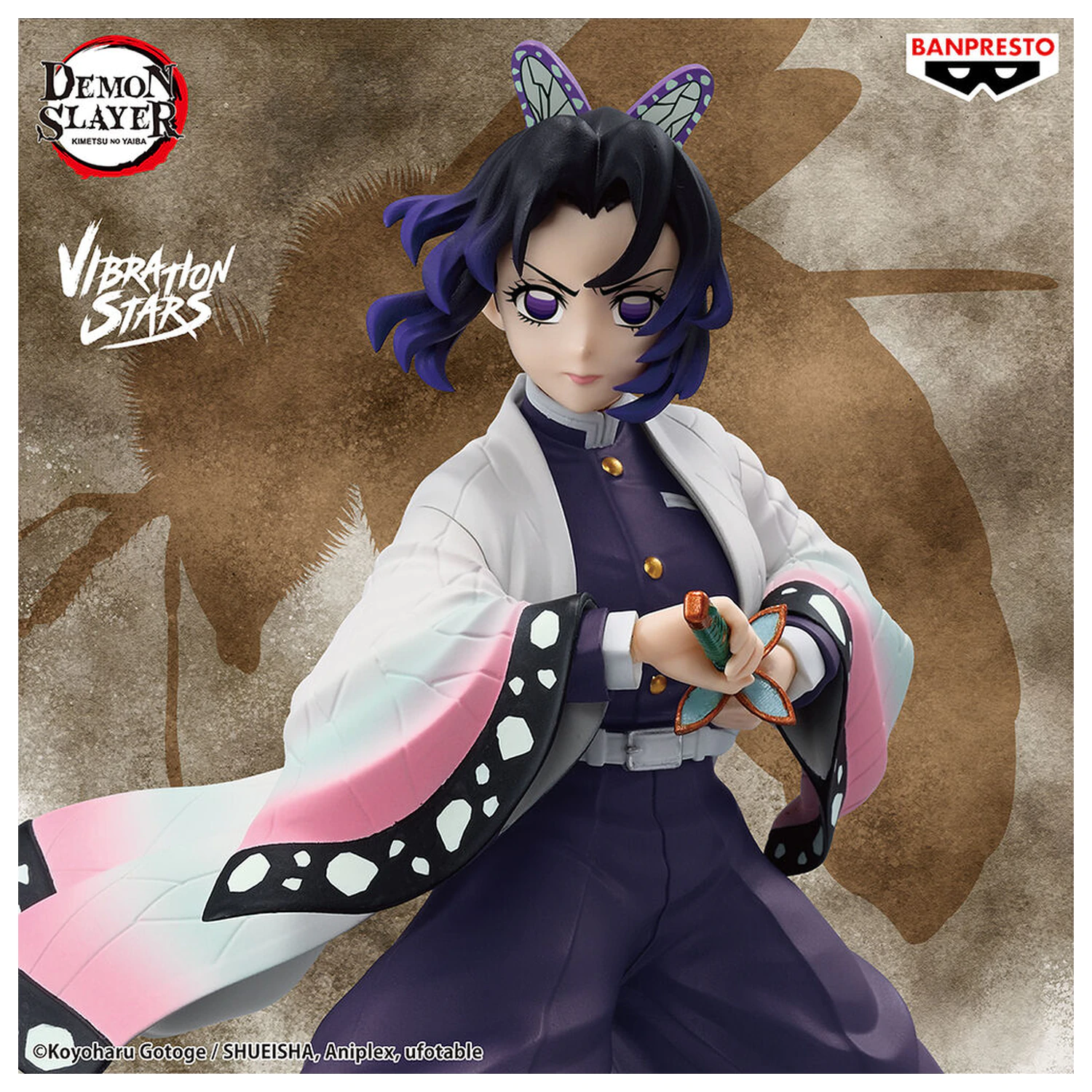 Demon Slayer Kimetsu no Yaiba Shinobu Kocho Vibration Stars figura 14cm termékfotó