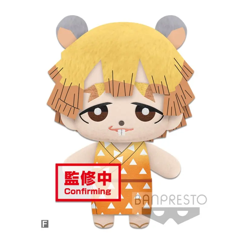 Demon Slayer Kimetsu no Yaiba Squirrel Zenitsu plüss figura 15 cm termékfotó