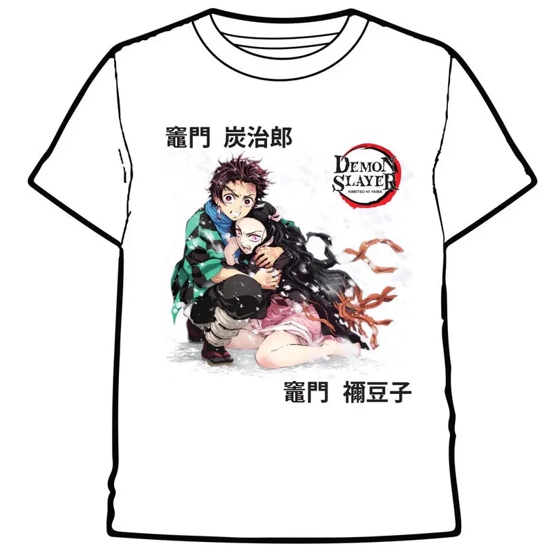 Demon Slayer Kimetsu No Yaiba Tanjiro and Nezuko gyerek póló termékfotó