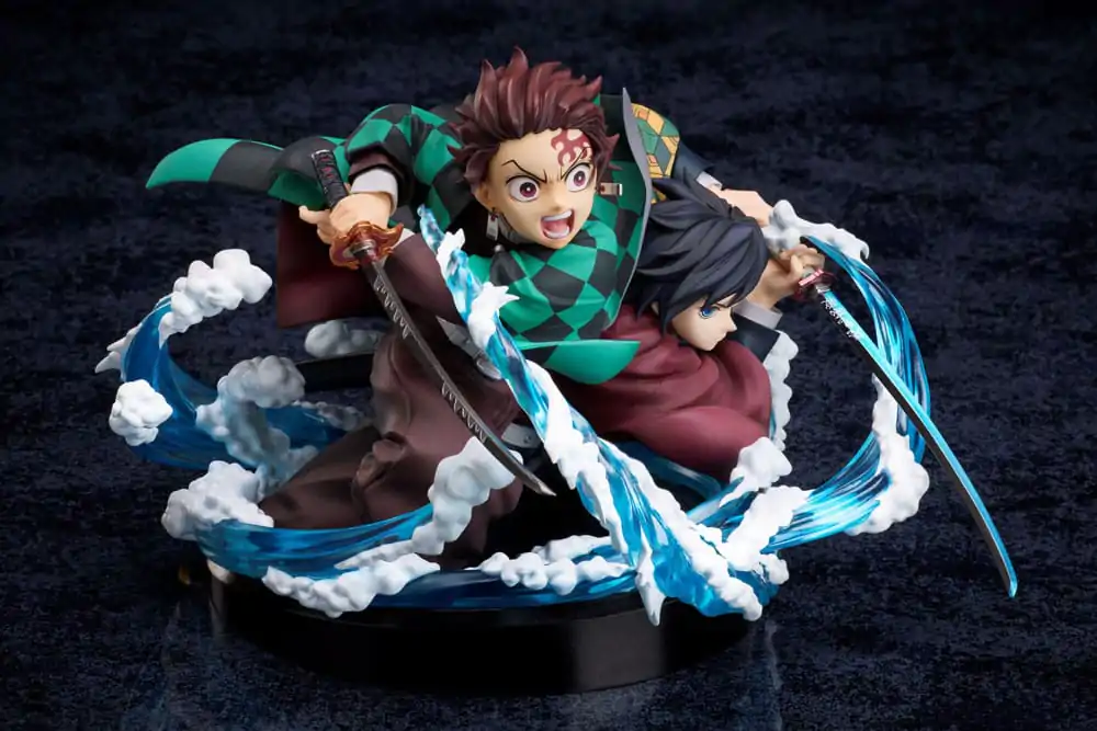 Demon Slayer: Kimetsu no Yaiba Tanjiro & Giyuu PVC szobor figura 13 cm  termékfotó