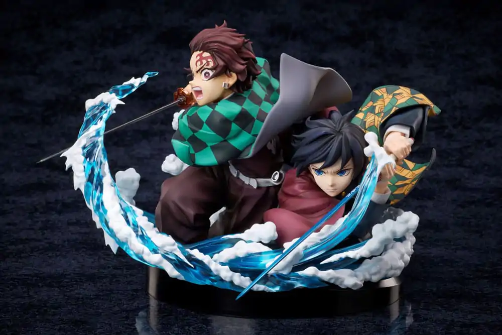 Demon Slayer: Kimetsu no Yaiba Tanjiro & Giyuu PVC szobor figura 13 cm  termékfotó
