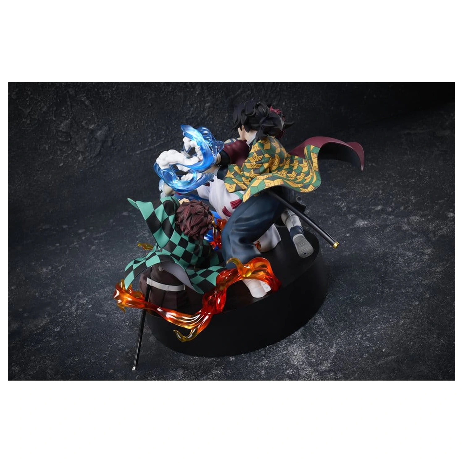 Demon Slayer: Kimetsu no Yaiba Tanjiro Kamado & Giyu Tomioka & Akaza PVC figura 13 cm termékfotó