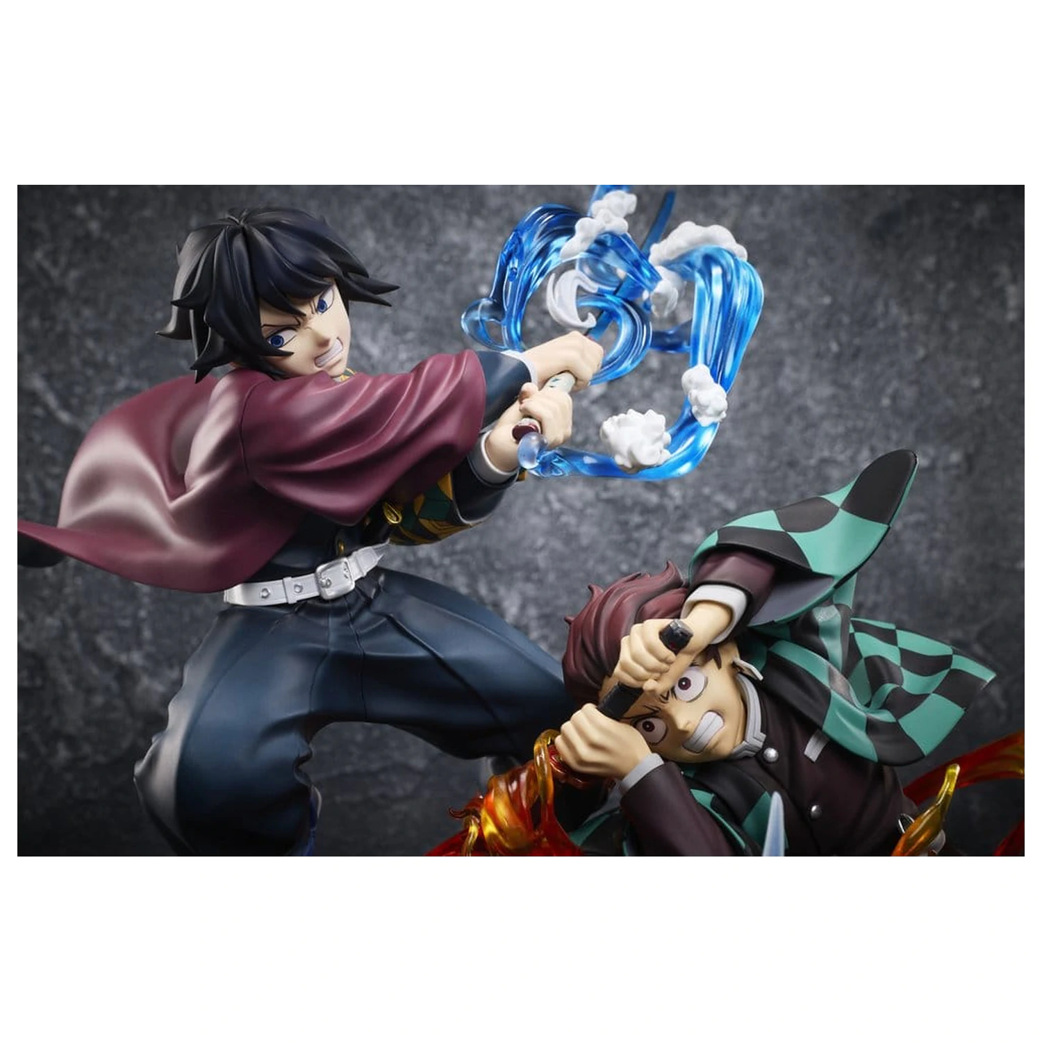 Demon Slayer: Kimetsu no Yaiba Tanjiro Kamado & Giyu Tomioka & Akaza PVC figura 13 cm termékfotó