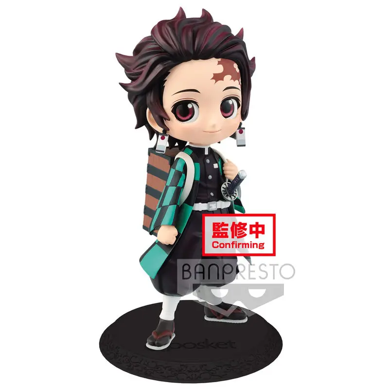 Demon Slayer Kimetsu No Yaiba Tanjiro Kamado Q Posket A figura 14cm termékfotó