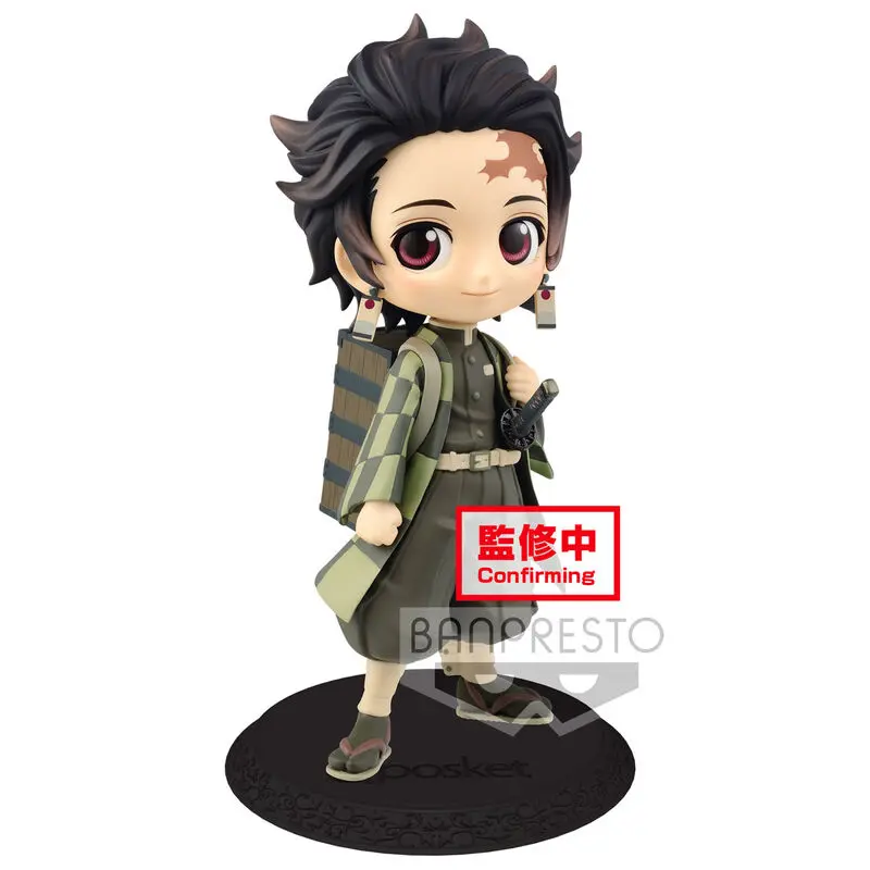 Demon Slayer Kimetsu No Yaiba Tanjiro Kamado Q Posket B figura 14cm termékfotó
